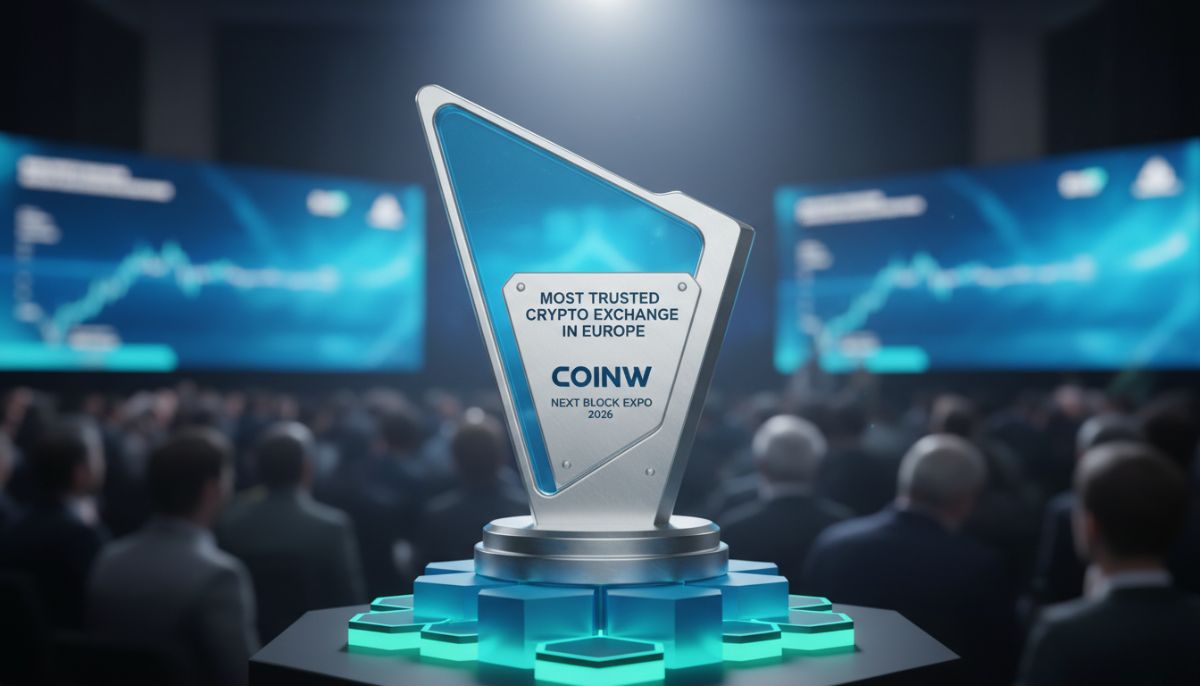 Most Trusted Crypto Exchange in Europe Trophy
